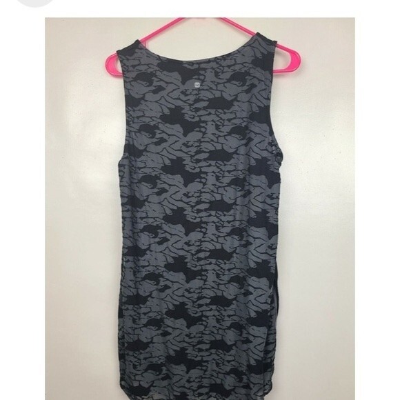 Tangerine Tops - Tangerine Womens Exercise Tank Top Size Small Black Gray High Low Layered